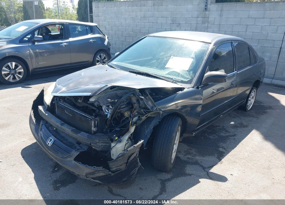 2002 HONDA CIVIC VIN: 2HGES16592H580602