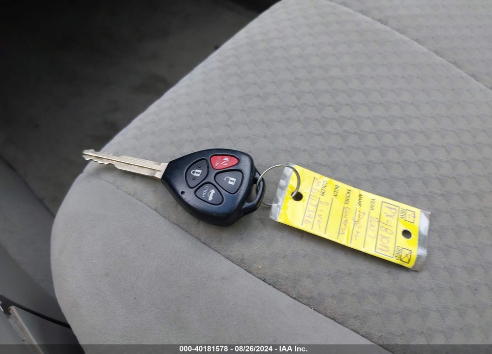 2007 TOYOTA CAMRY LE VIN: 4T1BE46K17U706578