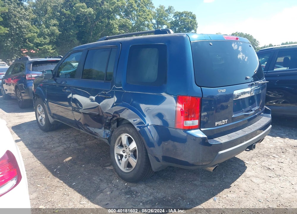 2009 HONDA PILOT EX-L VIN: 5FNYF38589B019705