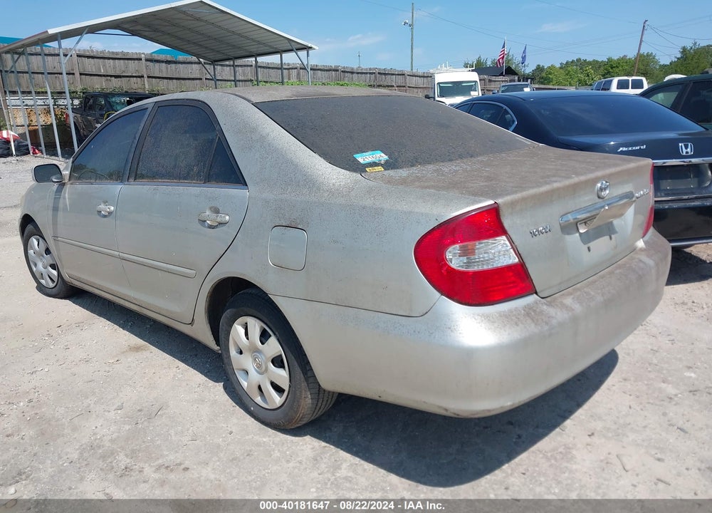 2002 TOYOTA CAMRY LE VIN: 4T1BE32K82U103376