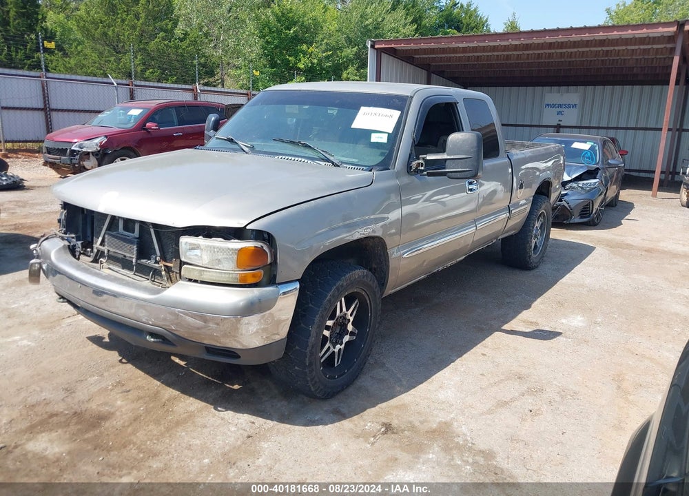 2002 GMC SIERRA 1500 SLE VIN: 2GTEK19T121132386