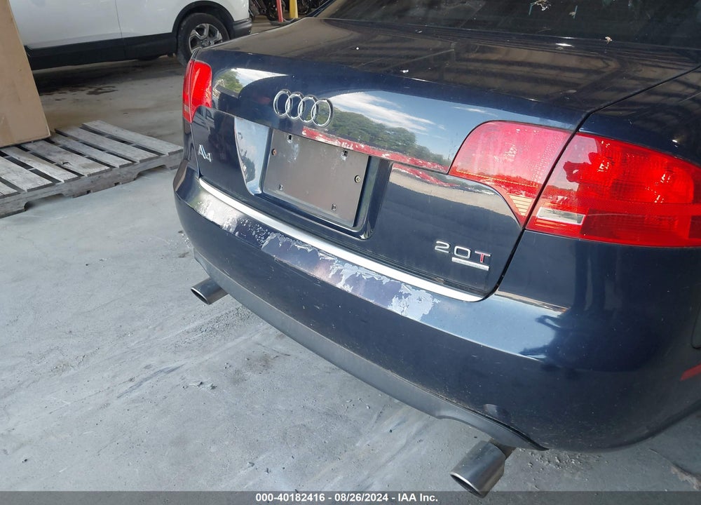 2006 AUDI A4 2.0T VIN: WAUDF78E46A052028