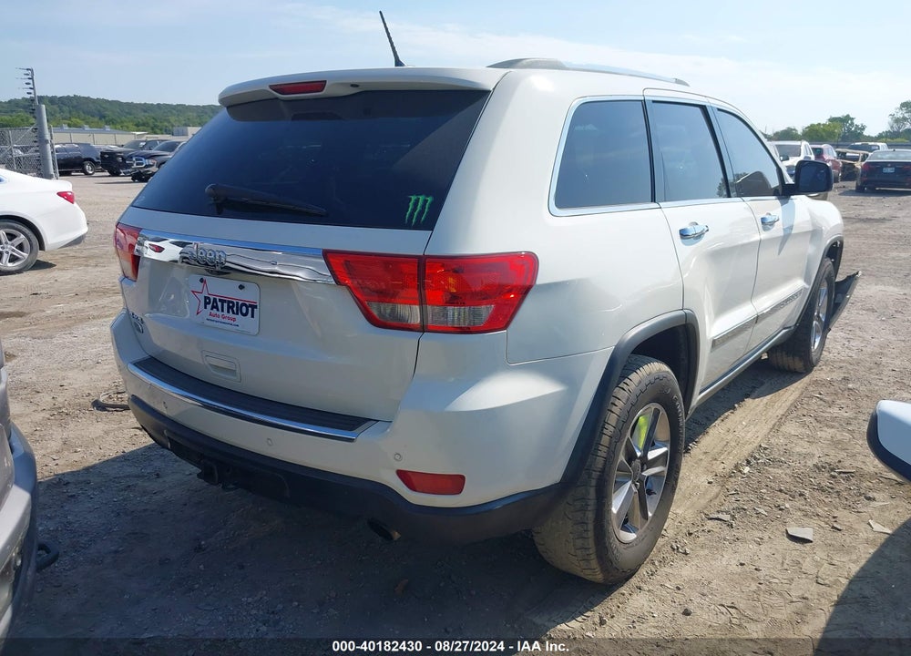 2012 JEEP GRAND CHEROKEE OVERLAND VIN: 1C4RJFCT4CC326786