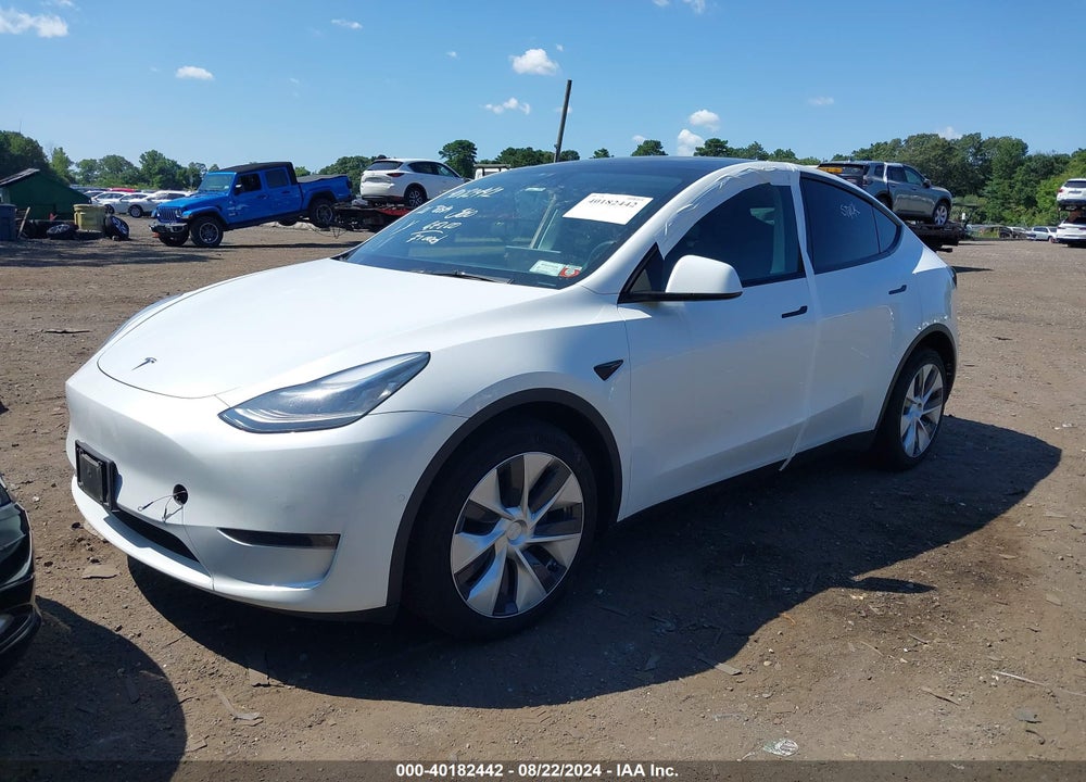 2021 TESLA MODEL Y LONG RANGE DUAL MOTOR ALL-WHEEL DRIVE VIN: 5YJYGDEE4MF198938
