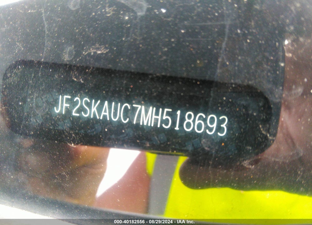 2021 SUBARU FORESTER LIMITED VIN: JF2SKAUC7MH518693