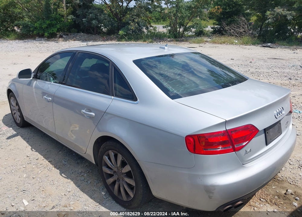 2009 AUDI A4 2.0T PREMIUM VIN: WAUSF78K09N012636