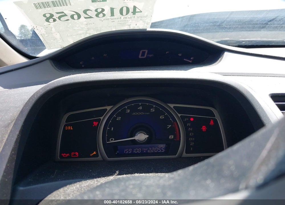 2009 HONDA CIVIC LX VIN: 1HGFA16589L000891