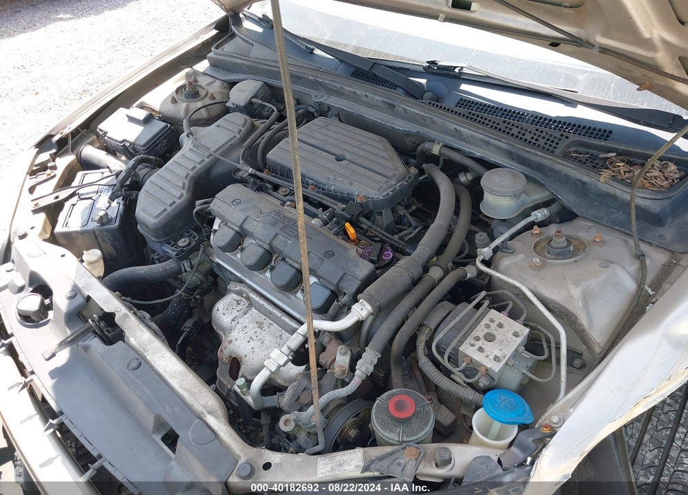 2001 HONDA CIVIC EX VIN: 1HGES26761L028225