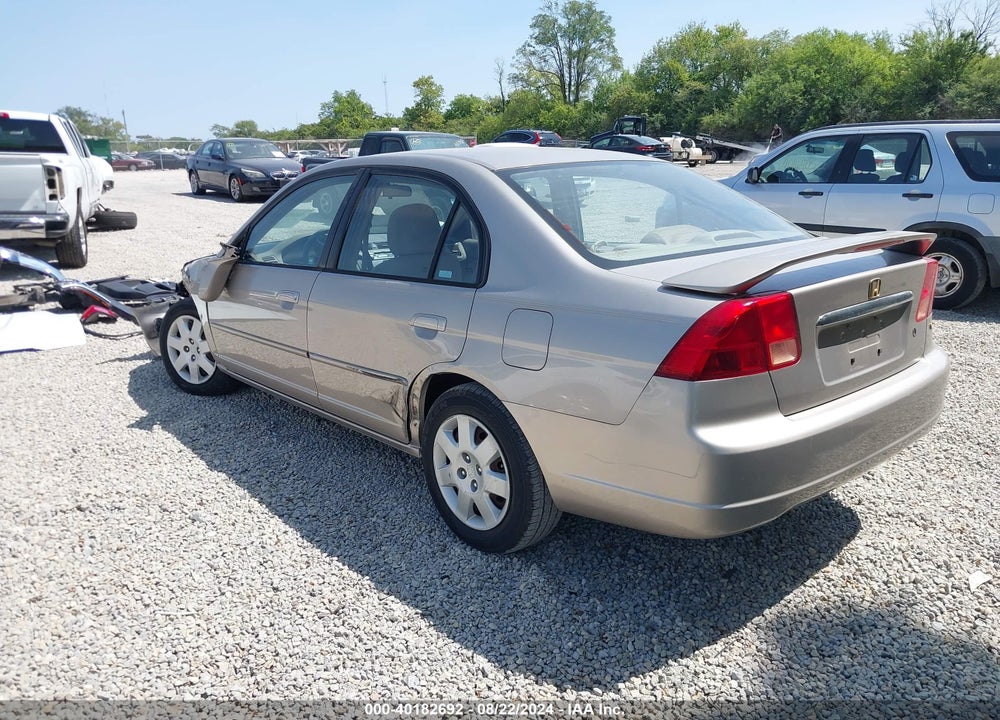2001 HONDA CIVIC EX VIN: 1HGES26761L028225
