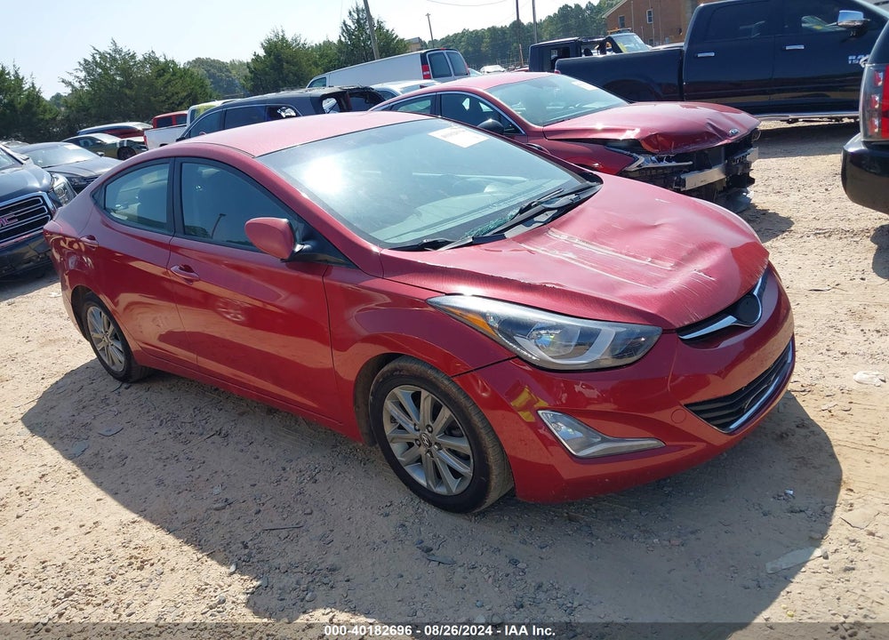 2016 HYUNDAI ELANTRA SE VIN: KMHDH4AEXGU489467