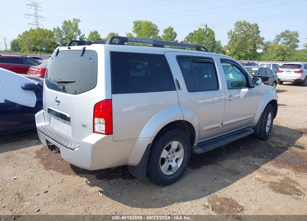 2006 NISSAN PATHFINDER SE VIN: 5N1AR18W56C631158