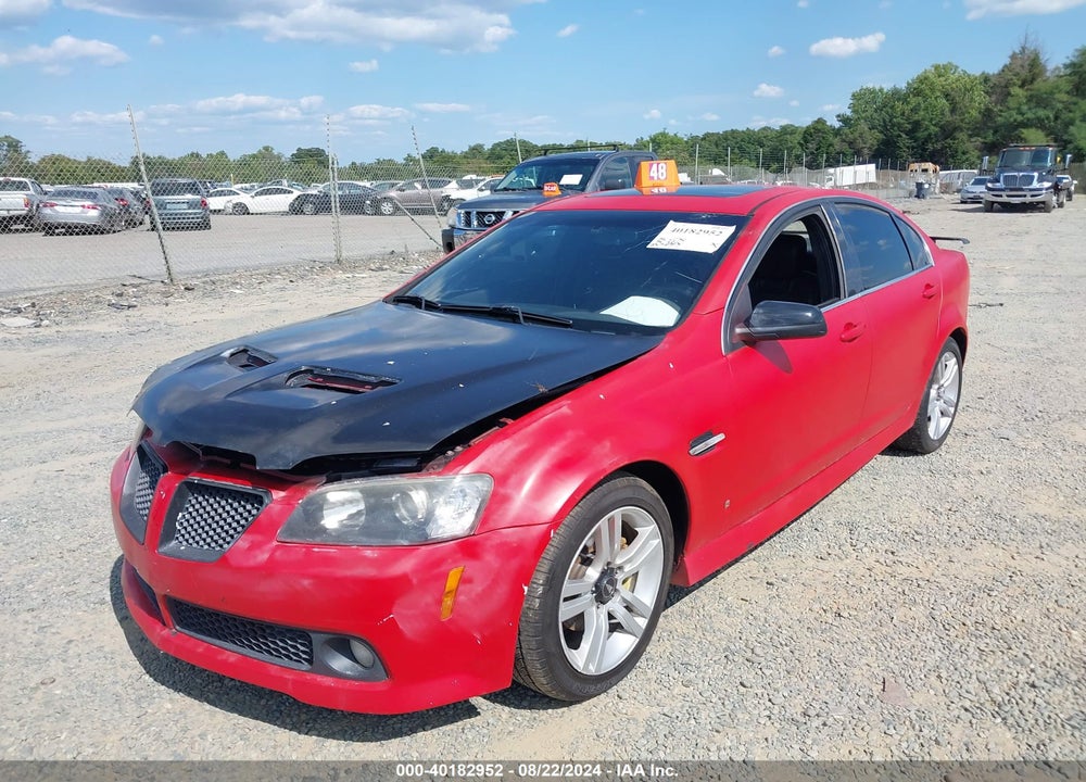 2009 PONTIAC G8 VIN: 6G2ER577X9L238596