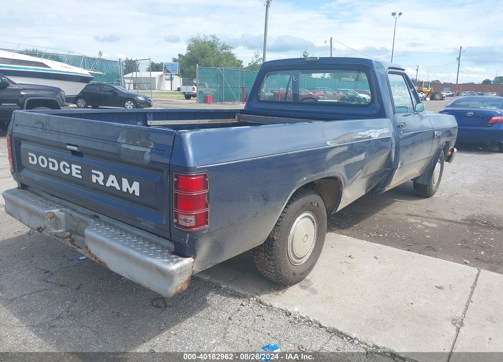 1986 DODGE D-SERIES D150 VIN: 1B7FD14HXGS109195