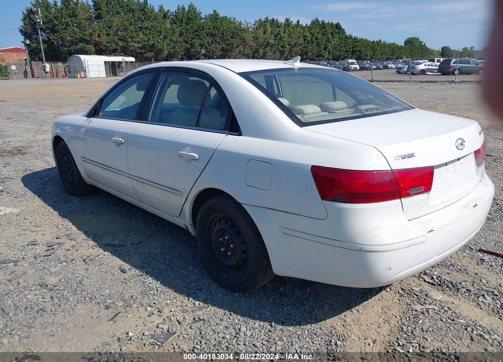 2009 HYUNDAI SONATA GLS VIN: 5NPET46C49H446187