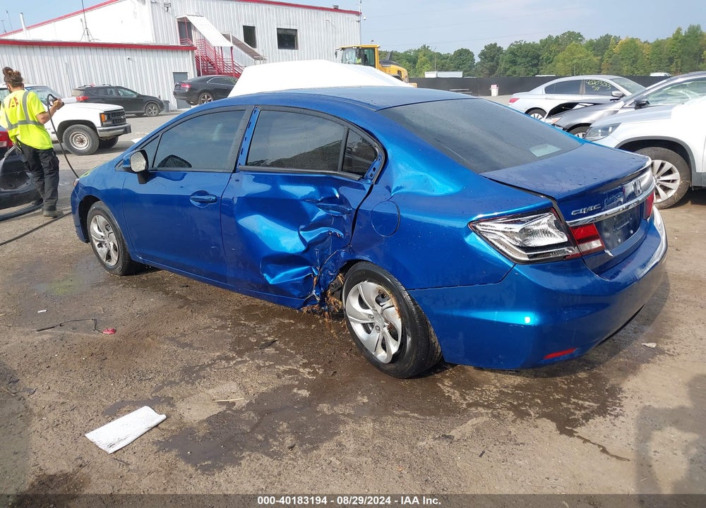 2013 HONDA CIVIC LX VIN: 19XFB2F51DE290300
