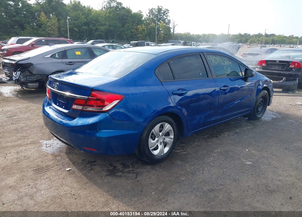 2013 HONDA CIVIC LX VIN: 19XFB2F51DE290300