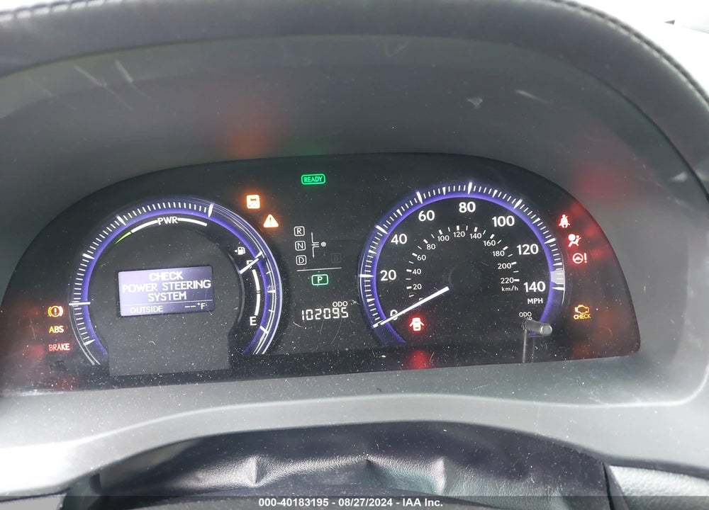 2010 LEXUS HS 250H PREMIUM VIN: JTHBB1BA9A2008343