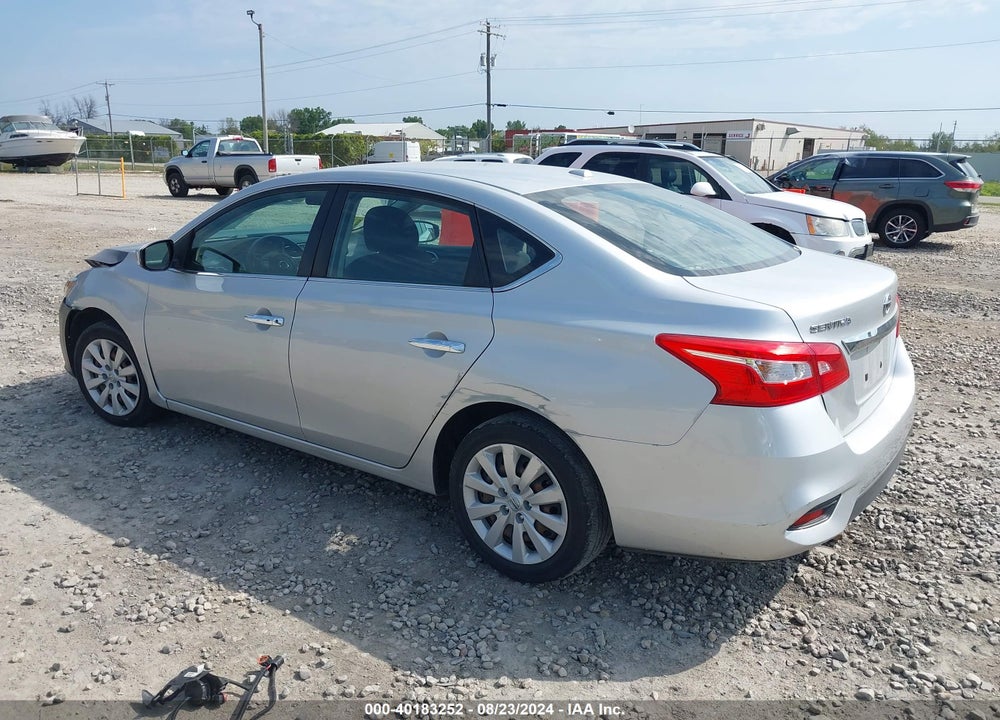 2017 NISSAN SENTRA SV VIN: 3N1AB7APXHY261840