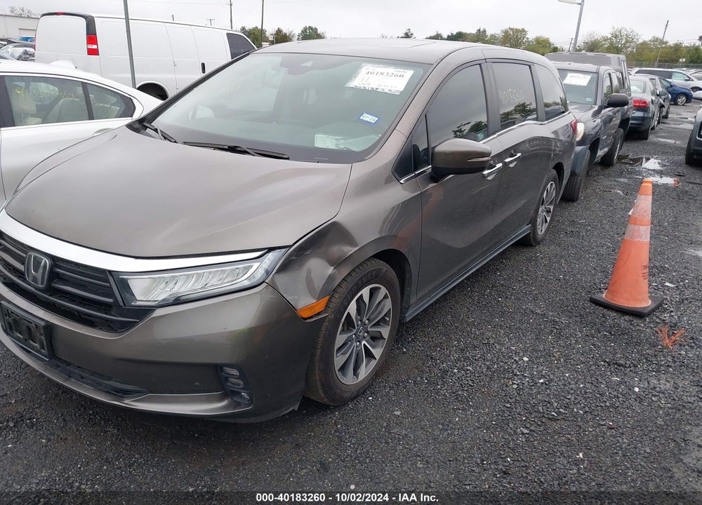2022 HONDA ODYSSEY EX-L VIN: 5FNRL6H70NB017733