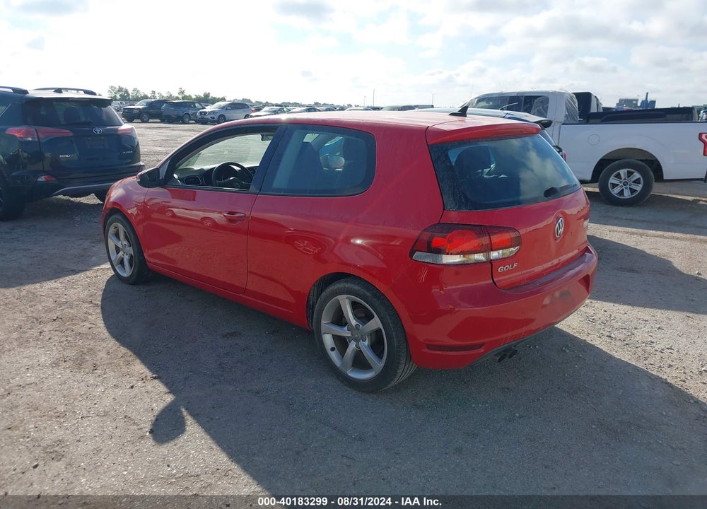 2012 VOLKSWAGEN GOLF 2.5L 2-DOOR VIN: WVWAB7AJ3CW219597