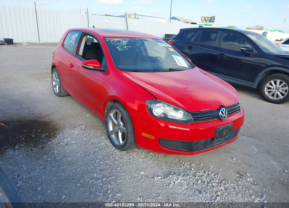 2012 VOLKSWAGEN GOLF 2.5L 2-DOOR VIN: WVWAB7AJ3CW219597