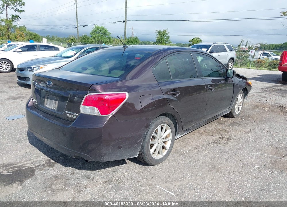 2012 SUBARU IMPREZA 2.0I PREMIUM VIN: JF1GJAC67CH022249