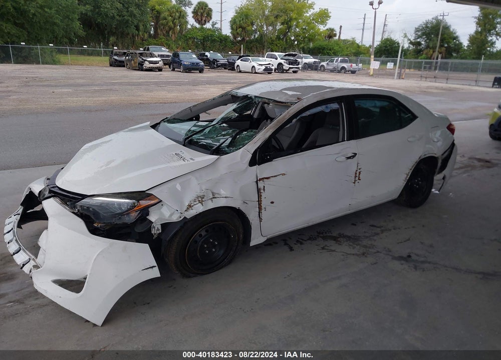 2018 TOYOTA COROLLA LE VIN: 2T1BURHE3JC066020