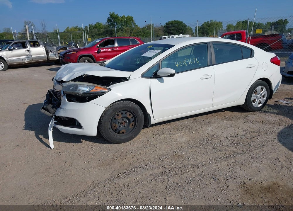 2016 KIA FORTE LX VIN: KNAFK4A68G5493998