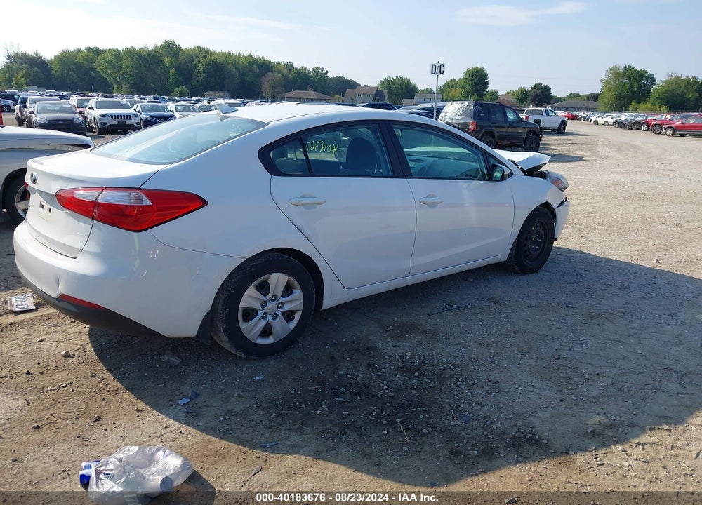 2016 KIA FORTE LX VIN: KNAFK4A68G5493998