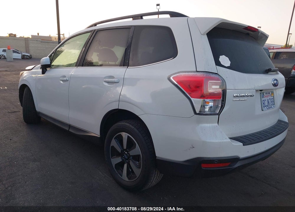 2018 SUBARU FORESTER 2.5I LIMITED VIN: JF2SJARC0JH455797