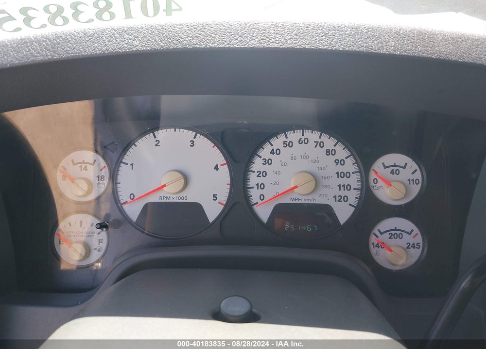2009 DODGE RAM 2500 SXT/SLT VIN: 3D7KS29L19G529032