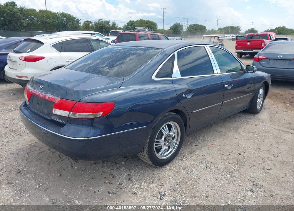 2007 HYUNDAI AZERA VIN: KMHFC46FX7A195660