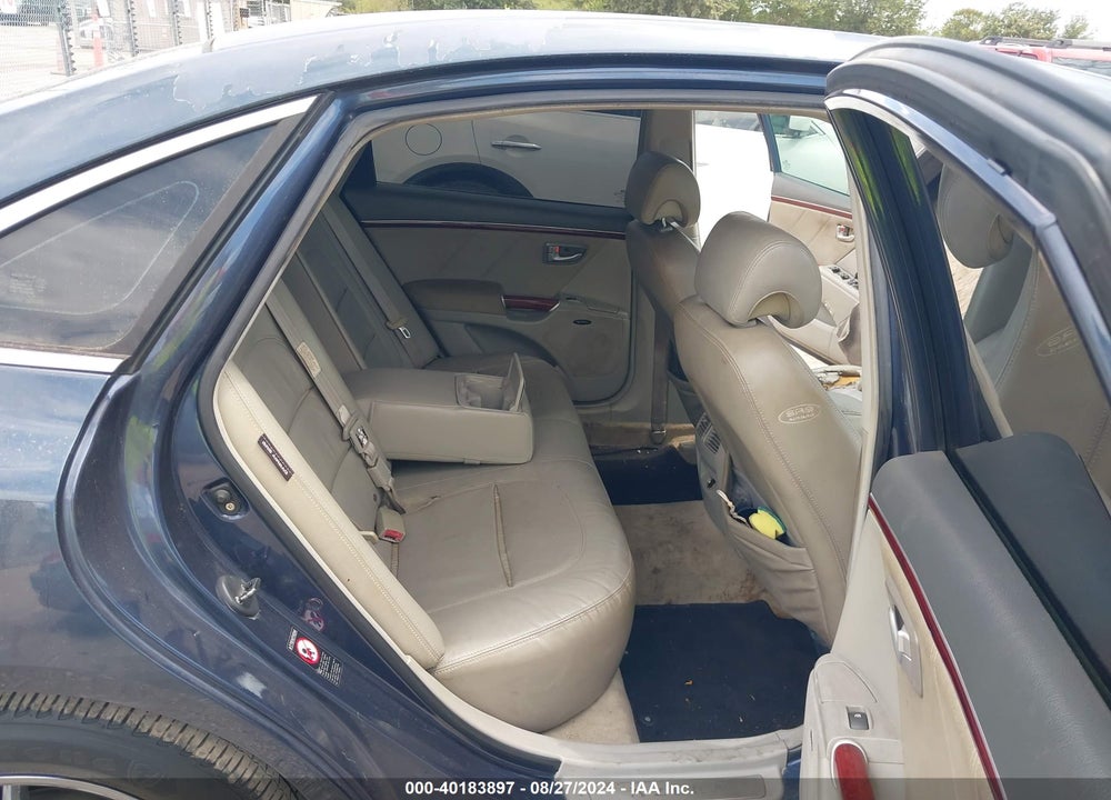 2007 HYUNDAI AZERA VIN: KMHFC46FX7A195660