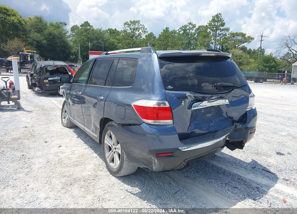 2013 TOYOTA HIGHLANDER LIMITED V6 VIN: 5TDYK3EH1DS125492