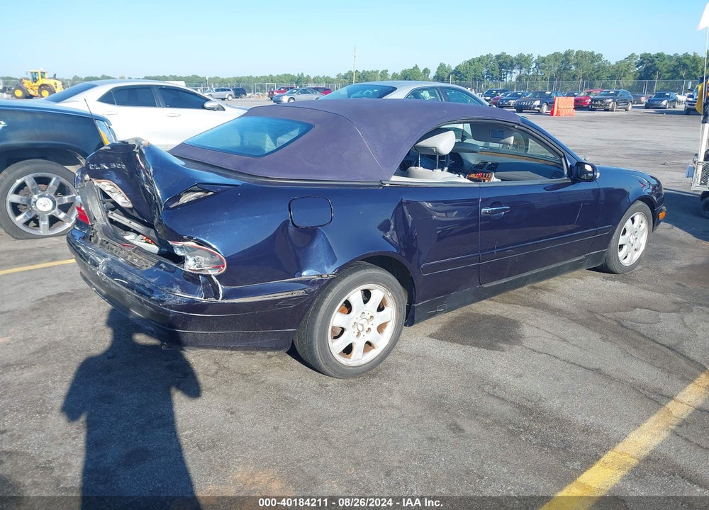 2003 MERCEDES-BENZ CLK 320 VIN: WDBLK65G93T143644