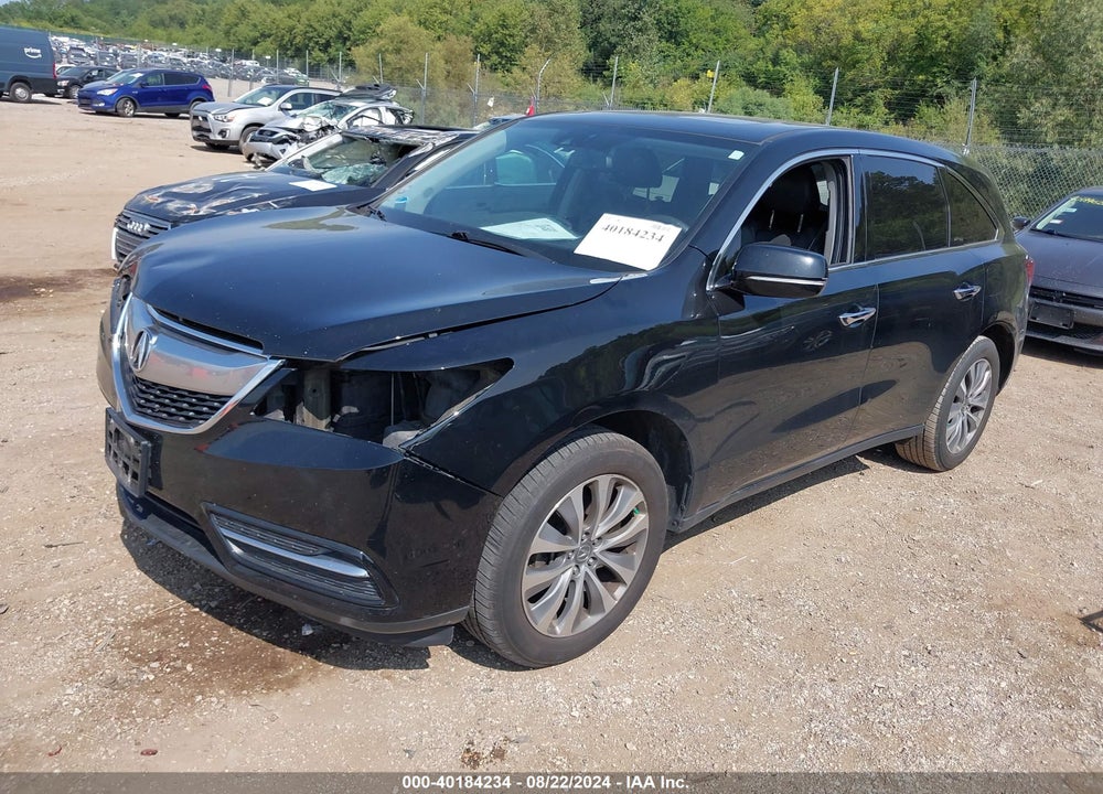2015 ACURA MDX TECHNOLOGY PACKAGE VIN: 5FRYD4H42FB017381