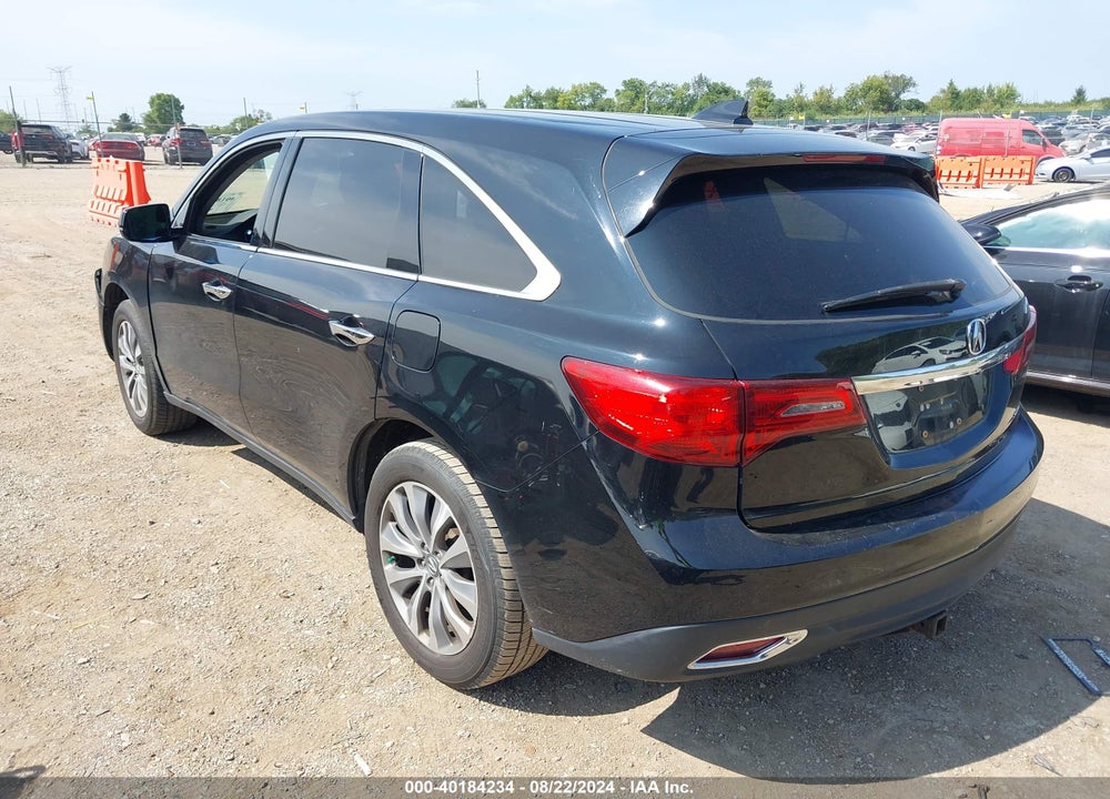 2015 ACURA MDX TECHNOLOGY PACKAGE VIN: 5FRYD4H42FB017381