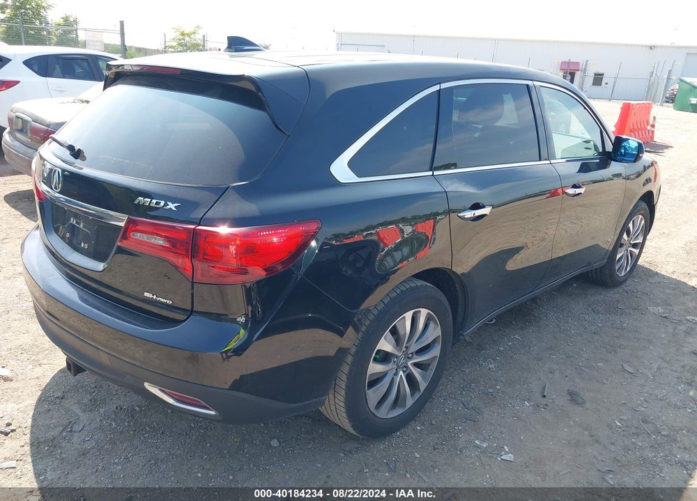 2015 ACURA MDX TECHNOLOGY PACKAGE VIN: 5FRYD4H42FB017381