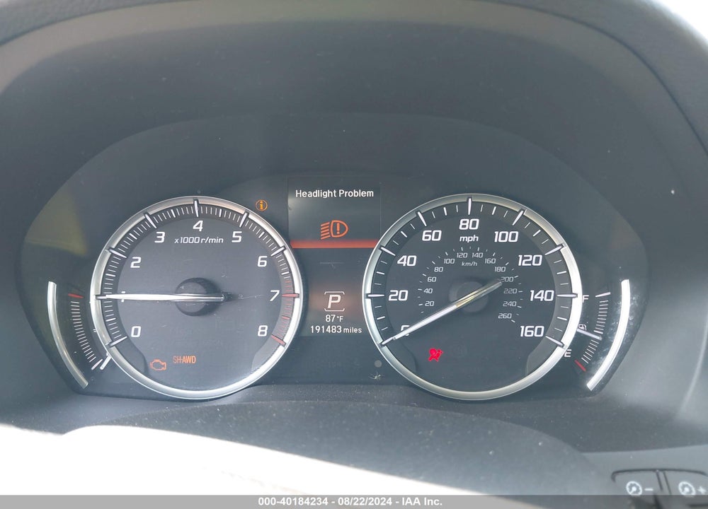 2015 ACURA MDX TECHNOLOGY PACKAGE VIN: 5FRYD4H42FB017381