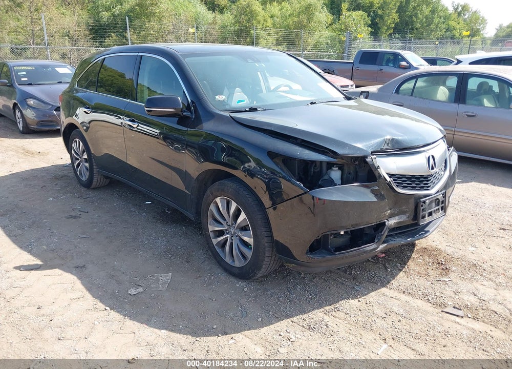 2015 ACURA MDX TECHNOLOGY PACKAGE VIN: 5FRYD4H42FB017381