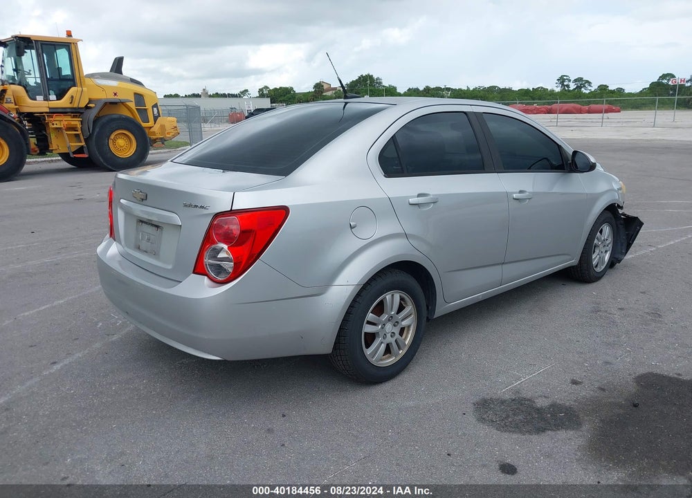 2012 CHEVROLET SONIC VIN: 1G1JA5SH8C4150512