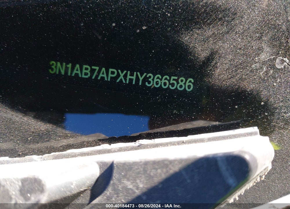 2017 NISSAN SENTRA S VIN: 3N1AB7APXHY366586
