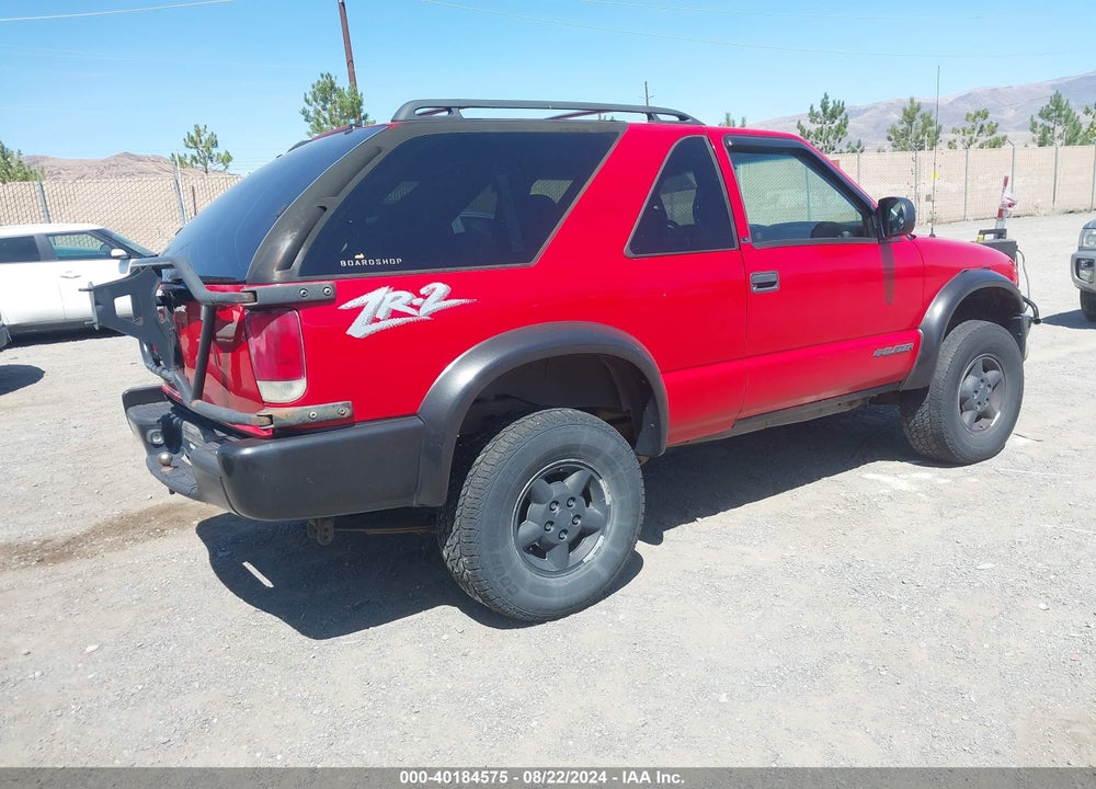 1999 CHEVROLET BLAZER LS VIN: 1GNCT18W2XK180705
