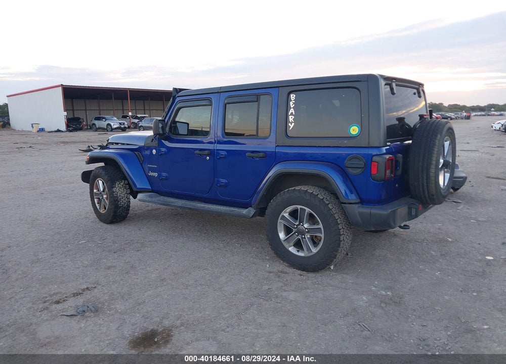 2019 JEEP WRANGLER UNLIMITED SAHARA 4X4 VIN: 1C4HJXEG0KW651739
