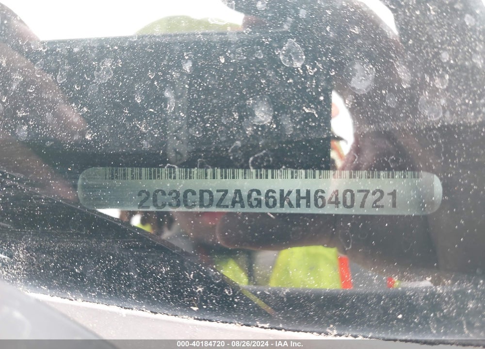 2019 DODGE CHALLENGER SXT VIN: 2C3CDZAG6KH640721