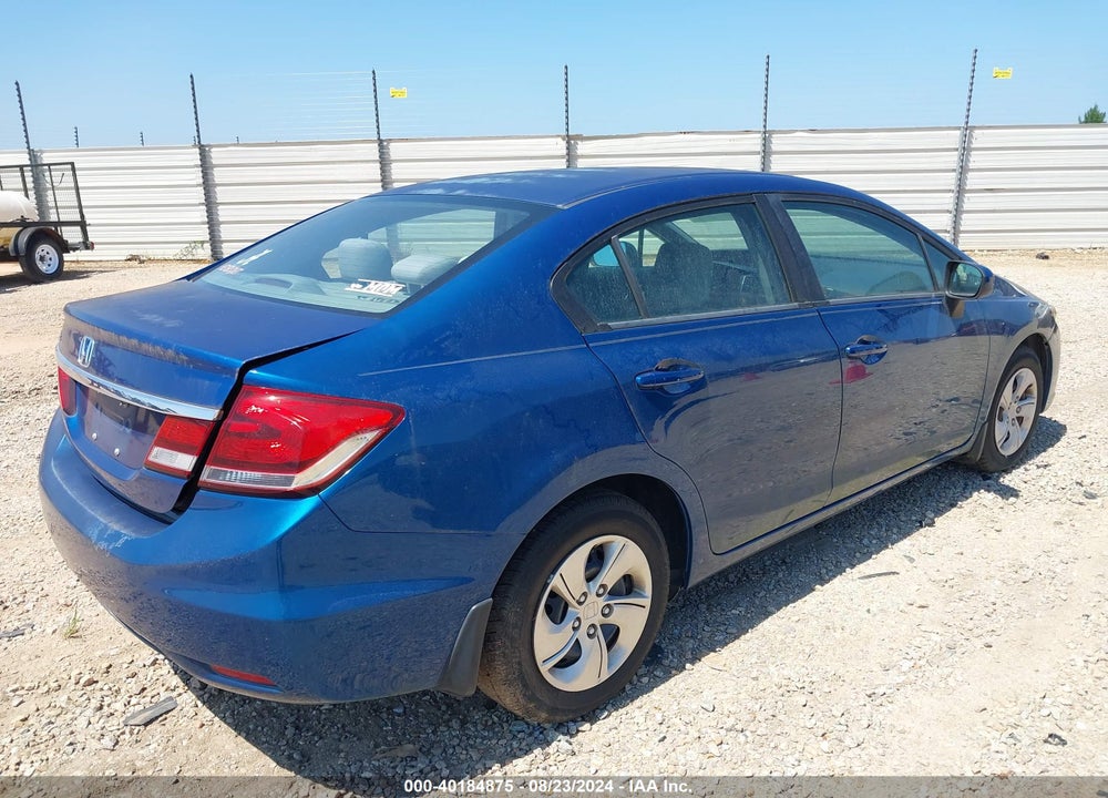2014 HONDA CIVIC LX VIN: 19XFB2F54EE065578