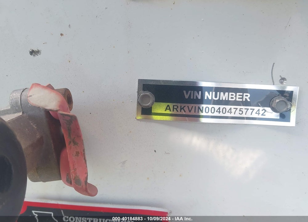 2008 HOME GRAIN TRAI VIN: ARKVIN00404757742