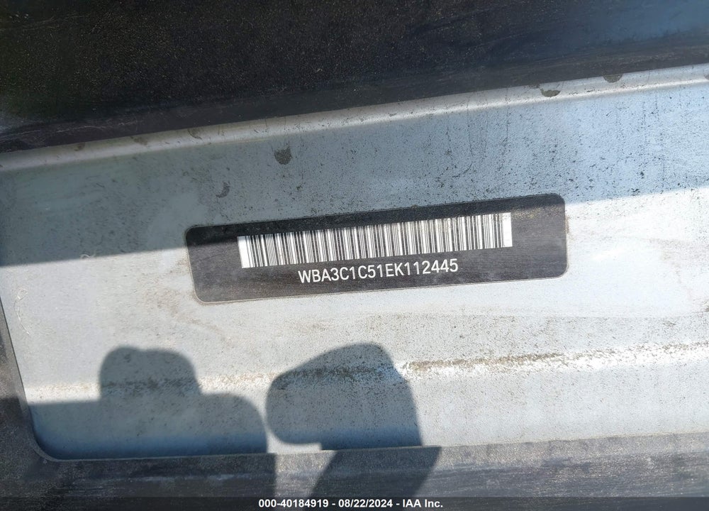 2014 BMW 328I VIN: WBA3C1C51EK112445
