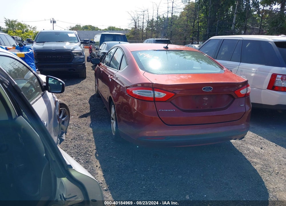 2014 FORD FUSION SE VIN: 3FA6P0H7XER261687