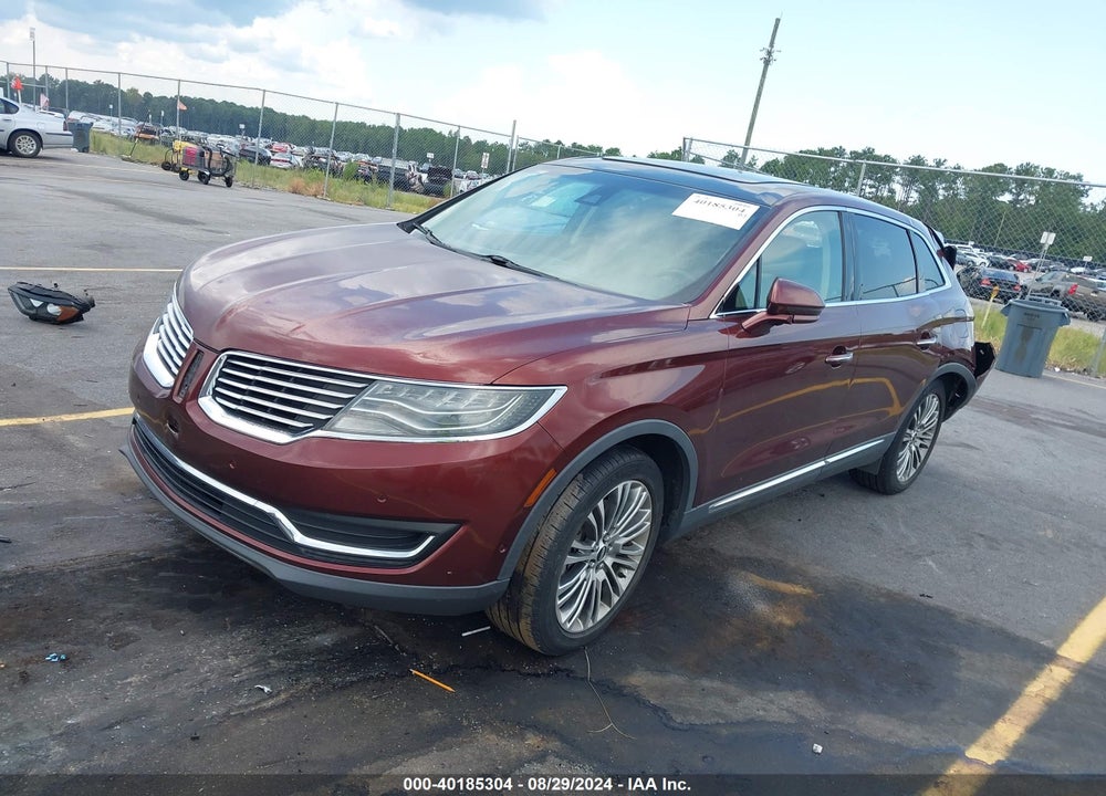 2016 LINCOLN MKX RESERVE VIN: 2LMTJ6LR2GBL32537